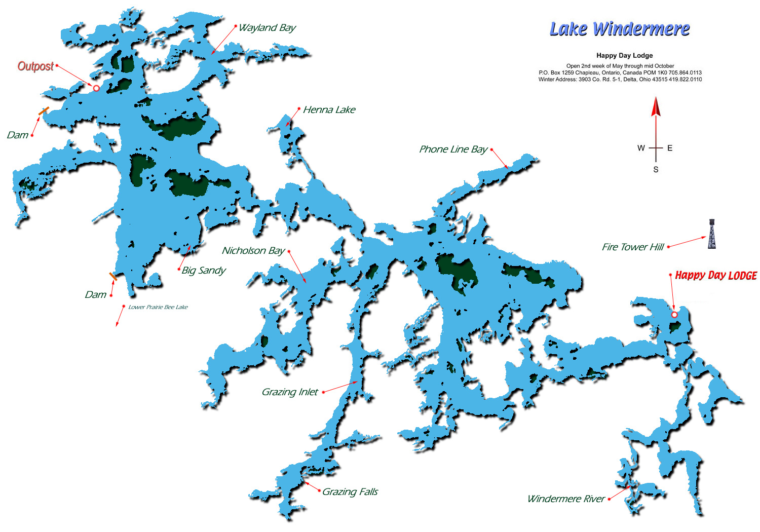 Eagle Lake Depth Chart